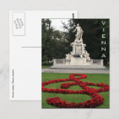 Mozart-Statue Wien Postkarte (Vorne/Hinten)