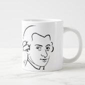 Mozart-Tunnel-bohrwagenTasse -- 20oz. Jumbo-Tasse (Rechts)