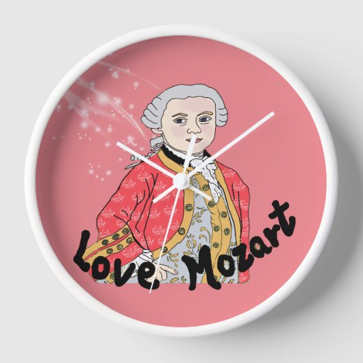 Mozart Uhr (Vorderseite)