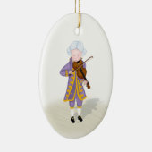 Mozart Violine Kind Wundermusik Keramik Ornament (Rechts)