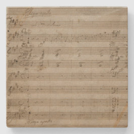 Mozart-Violinen-Konzert-Musik-Manuskript Steinuntersetzer