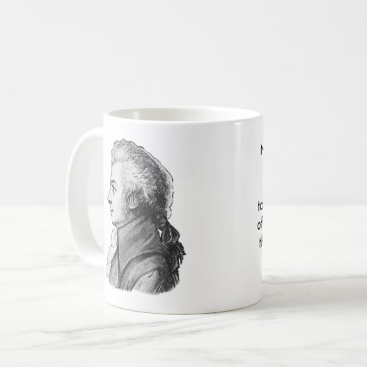 Mozart-Zitat-Tasse Kaffeetasse (Vorderseite Links)