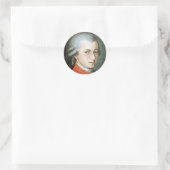 Mozartgeschenke für Musikfans Runder Aufkleber (Tasche)