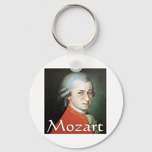 Mozartgeschenke für Musikfans Schlüsselanhänger (Vorderseite)