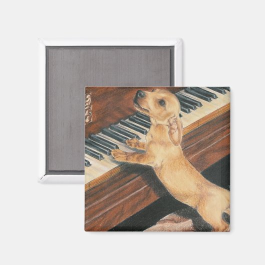 Mozarts Lehrling Magnet (Vorderseite/Rückseite)