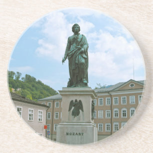 Mozartstatue in Salzburg Getränkeuntersetzer