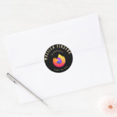 Mozilla Firefox-Design Runder Aufkleber (Umschlag)