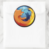 Mozilla-Sticker Runder Aufkleber (Tasche)