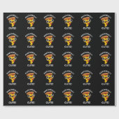 Mozza wirklich Niedlich Funny Pizza Pun Dark BG Geschenkpapier (Flach)