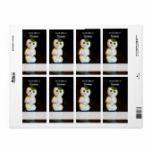 Mozzarella Ball Snowman Custom Recife Label (Vorne)