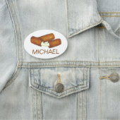 Mozzarella Checks Snack Bar Restaurant Küche Namensschild (Beispiel)