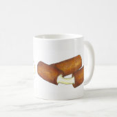 Mozzarella Cheese Fricks Junk Food Feinschmecker Kaffeetasse (VorderseiteRechts)