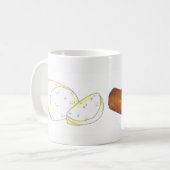 Mozzarella Cheese Fricks Junk Food Feinschmecker Kaffeetasse (Vorderseite Links)