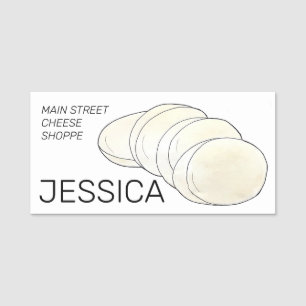 Mozzarella Cheese Shop Cheesemonger Molkereiproduk Namensschild