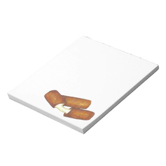 Mozzarella Cheese Sticks Junk Food Feinschmecker G Notizblock (Rotiert)