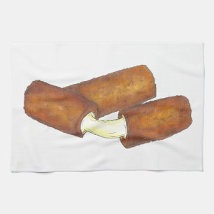 Mozzarella Cheese Sticks Junk Food Feinschmecker H Handtuch