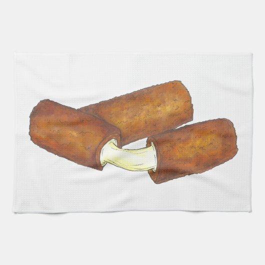 Mozzarella Cheese Sticks Junk Food Feinschmecker H Handtuch (Horizontal)