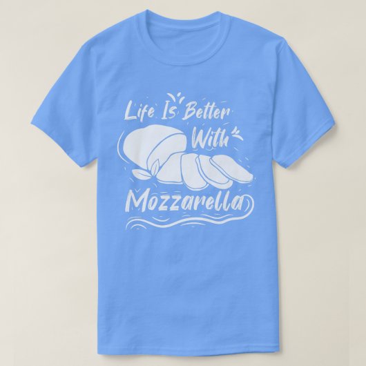 Mozzarella Käse Rezepte Buffalo Italienisch Frisch T-Shirt (Design vorne)