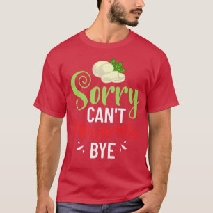 Mozzarella Käse Rezepte Buffalo Italienisch Frisch T-Shirt