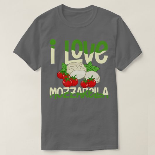 Mozzarella Käse Rezepte Buffalo Italienisch Frisch T-Shirt (Design vorne)