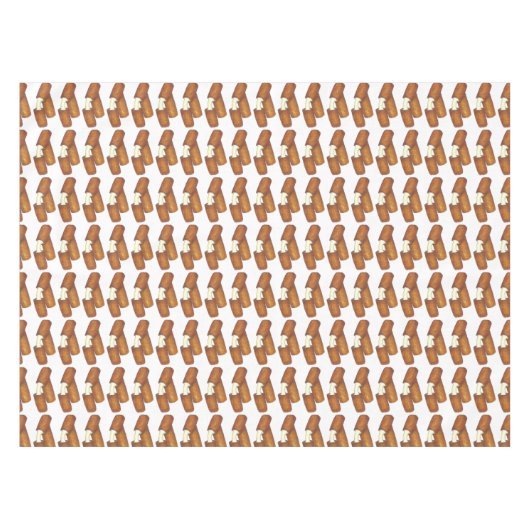 Mozzarella Käse Sticks Junk Food Print Muster Tischdecke (Vorderseite (Horizontal))