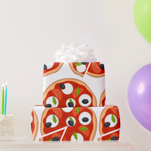 Mozzarella Pizza Geschenkpapier