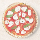 Mozzarella Pizza Getränkeuntersetzer (Vorne)