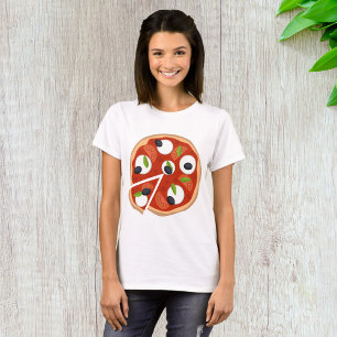 Mozzarella-Pizza mit Tomate und Basilikum T-Shirt