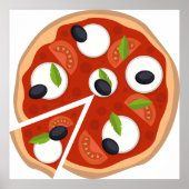 Mozzarella Pizza Poster (Vorne)