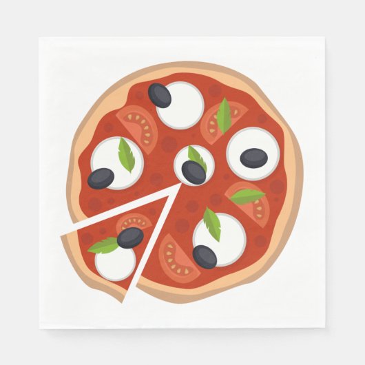 Mozzarella Pizza Serviette (Vorderseite)