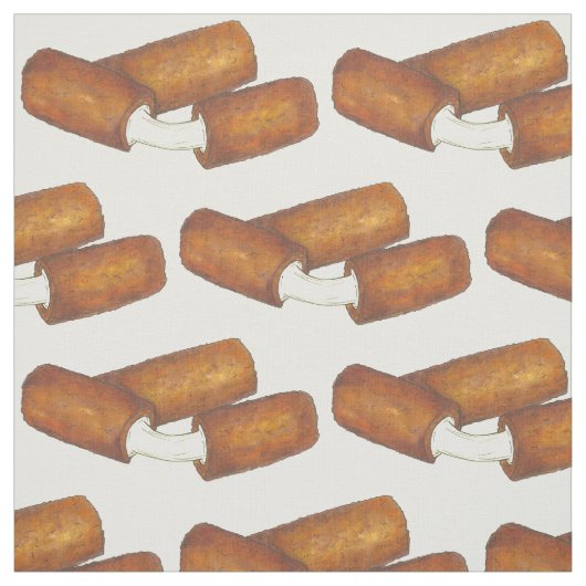 Mozzarella Sticks Fried Snack Food Käse Fabric Stoff (Muster)
