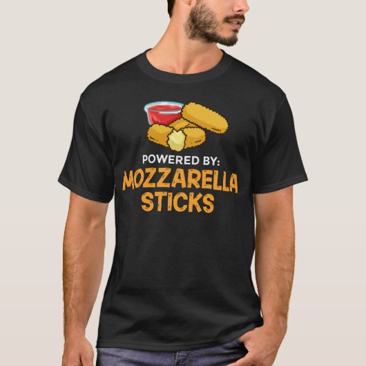Mozzarella Sticks Geschenk Käse Backbrot T-Shirt (Vorderseite)
