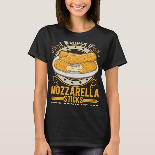Mozzarella Sticks Käse Sticks T-Shirt (Vorderseite)