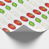Mozzarella Tomato Basil Geschenkpapier (Ecke)