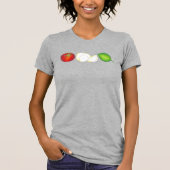 Mozzarella Tomato Basil Italien T-Shirt (Vorderseite)