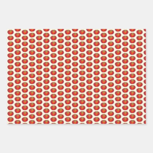 Mozzarella Tomato Basil Italienische Lebensmittelz Geschenkpapier Set (Vorderseite 2)