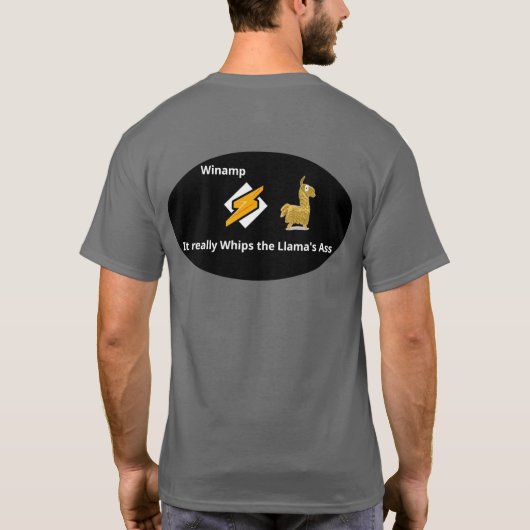 MP3 Llama-T - Shirt (Rückseite)