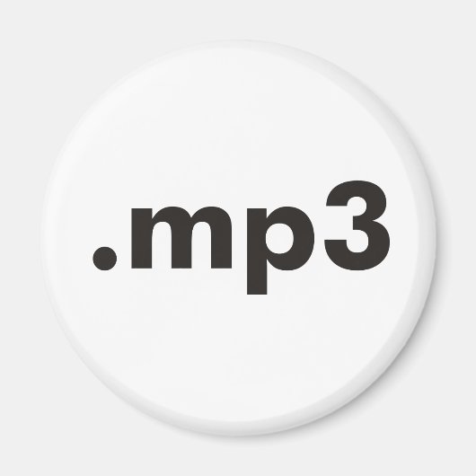 mp3 Produkte & Designs! Magnet (Vorne)