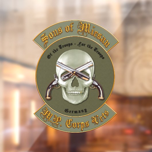 MP Corps Vets Fensterheber Fensteraufkleber (Blatt 2)