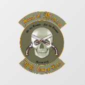MP Corps Vets Fensterheber Fensteraufkleber (Blatt)