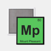 MP - Mount Pleasant South Carolina Chemie City Magnet (Vorderseite/Rückseite)