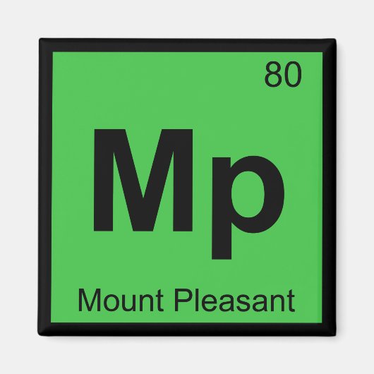 MP - Mount Pleasant South Carolina Chemie City Magnet (Vorne)