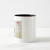 MP Weihnachtsunterschrift E Sammlung Ho Ho Zweifarbige Tasse (Mittel)