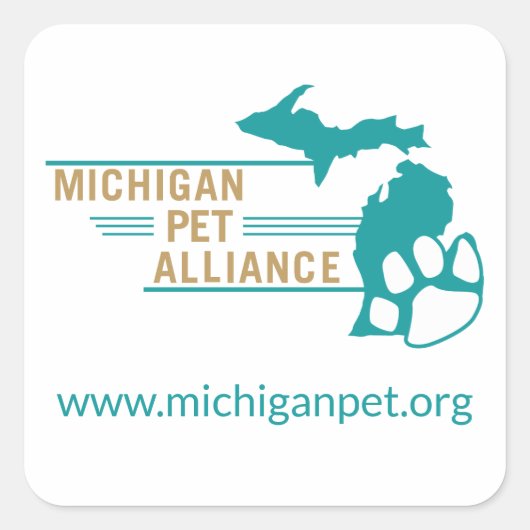 MPA-Aufkleber Quadratischer Aufkleber (Vorderseite)