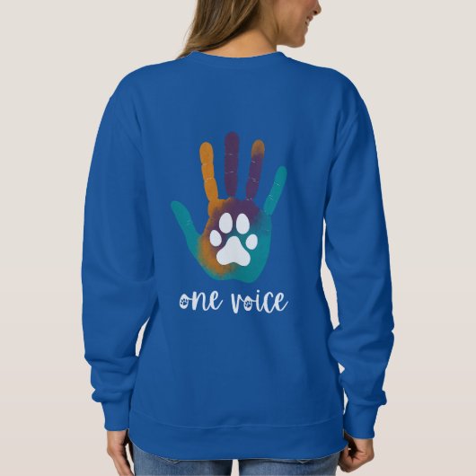 MPA Blue One Voice Sweatshirt (Rückseite)