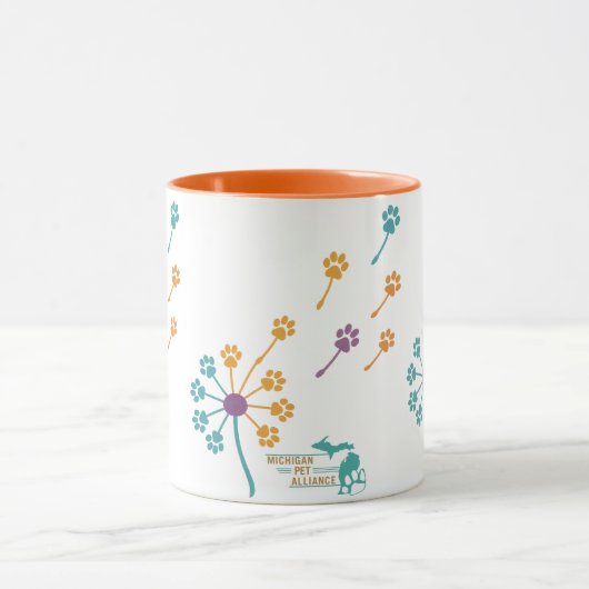 MPA Dandelion Paw druckt Kaffeetassen (Zentrum)