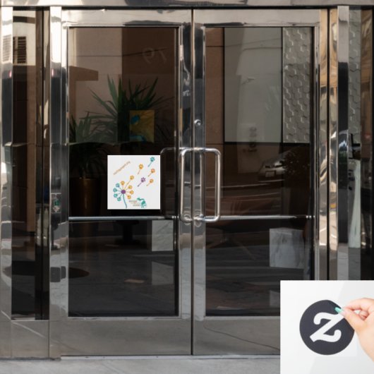 MPA Dandelion Paw Prints Fensterklammern Fensteraufkleber (Büro Tür)