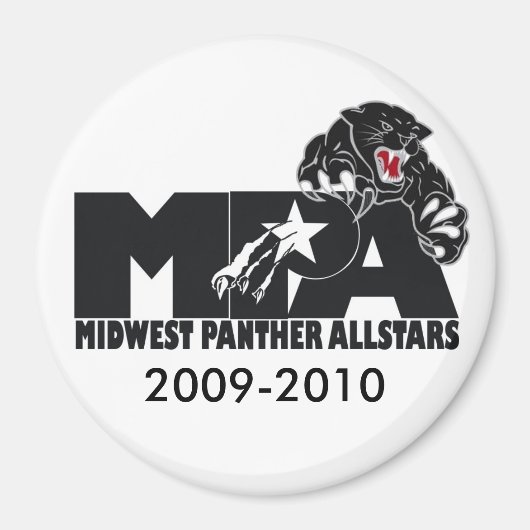 MPA-Logo Schwarz-Weiß Magnet (Vorne)