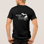 MPA Männerbrille + Leinwand Black Tri-Blend Shirt (Rückseite)