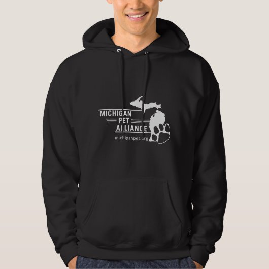MPA Men's Black Hooded Sweatshirt (Vorderseite)